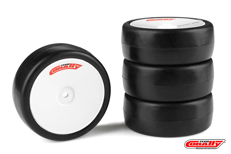 Attack RXC V2 Rubber Tires for 1/10 EP Touring, 28 Shore, Carpet 4pcs