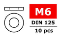 Washer M6, Galvanized Steel, 10pcs