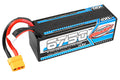 Team Corally - 6750mAh 14.8v 4S 100C X-Celerated Hardcase Lipo Battery - XT90