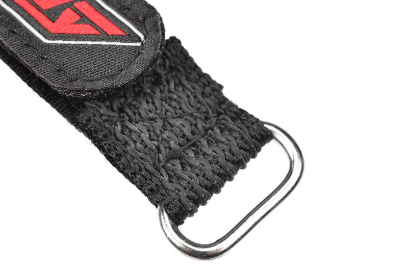 Pro Battery Straps - 300x20mm - Metal Buckle - Silicone Anti-Slip Strings - Black - 2 pcs