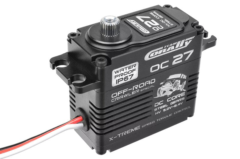 OC-27 HV Digital Servo, 5-8.4V, IP-67, Core DC Motor, Steel Gear, Ball Beared, Full