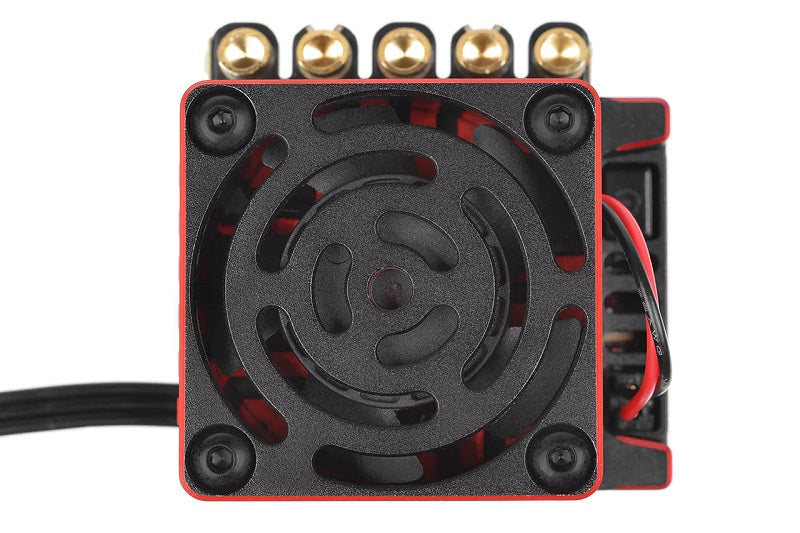 CMM-10 Racing Controller - 2-3S - 220A - BEC 6-7.4V 5A - Sensored-Sensorless - Black - Red Color