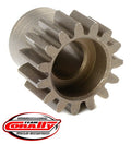 32 Pitch Pinion - Short - Hardened Steel - 15 Tooth - Shaft Dia. 5mm