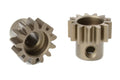 Mod 1.0 Pinion, Short, Hardened Steel, 13 Tooth, Shaft Diameter 5mm for Python, Kagama
