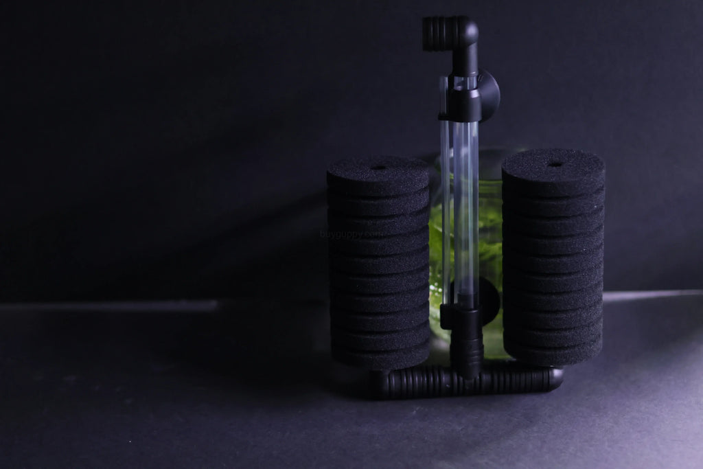 Dual Sponge Filter (Up to 55 Gallon Aquariums)