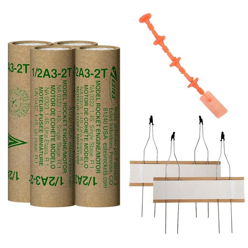 Estes Rockets - 1/2A3-2T Model Rocket Engines (4pk)