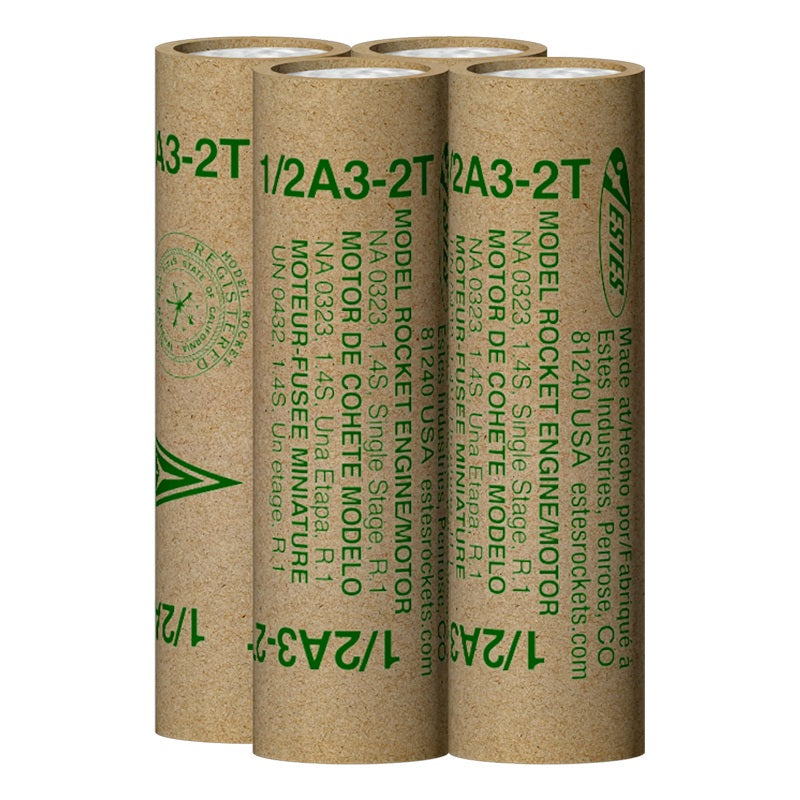 Estes Rockets - 1/2A3-2T Model Rocket Engines (4pk)