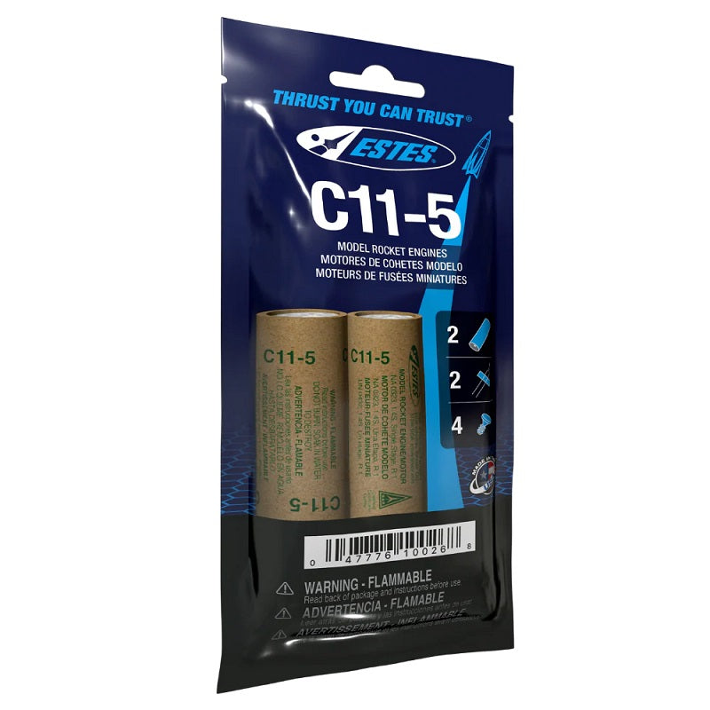 Estes Rockets - C11-5 Model Rocket Engines (2pk)