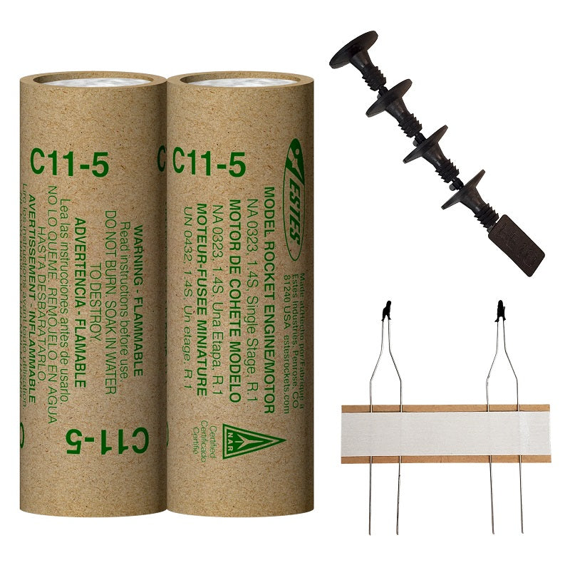 Estes Rockets - C11-5 Model Rocket Engines (2pk)