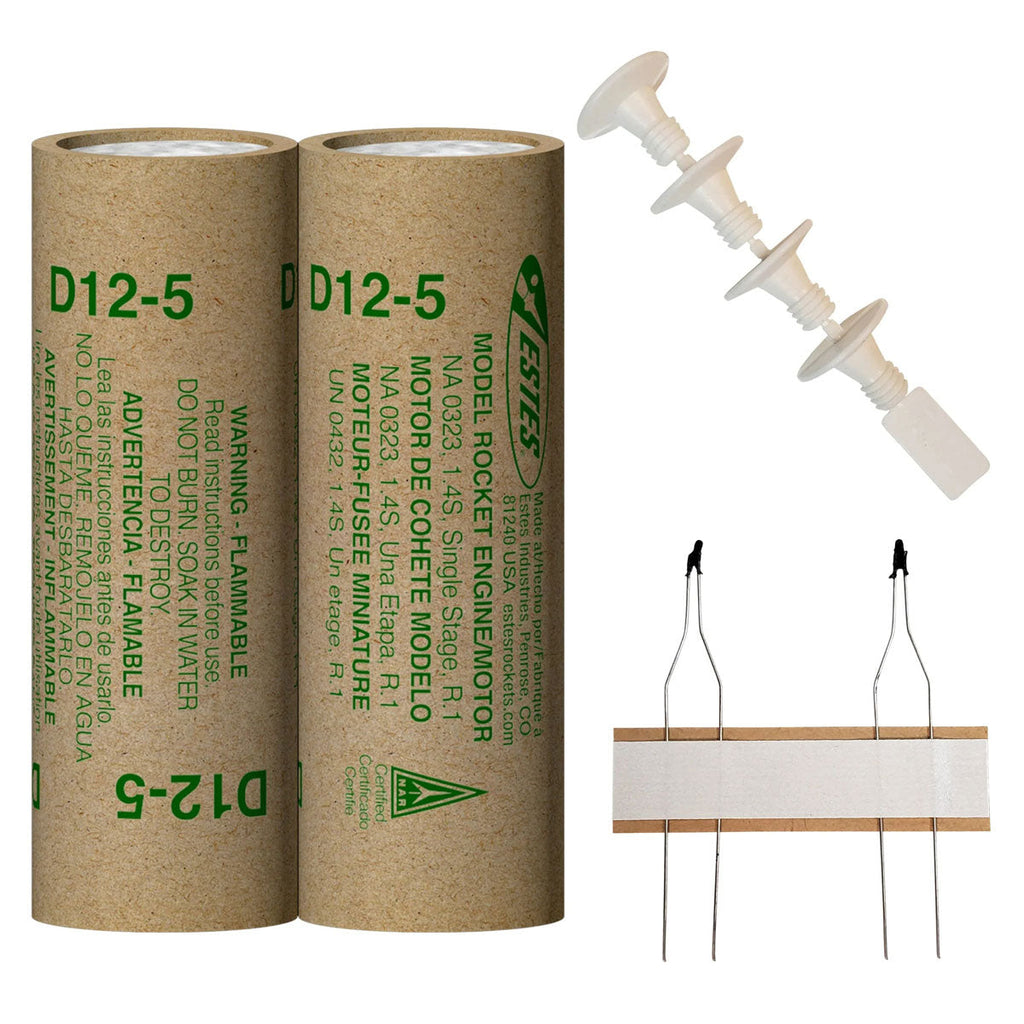 Estes Rockets - D12-5 Model Rocket Engines (2pk)