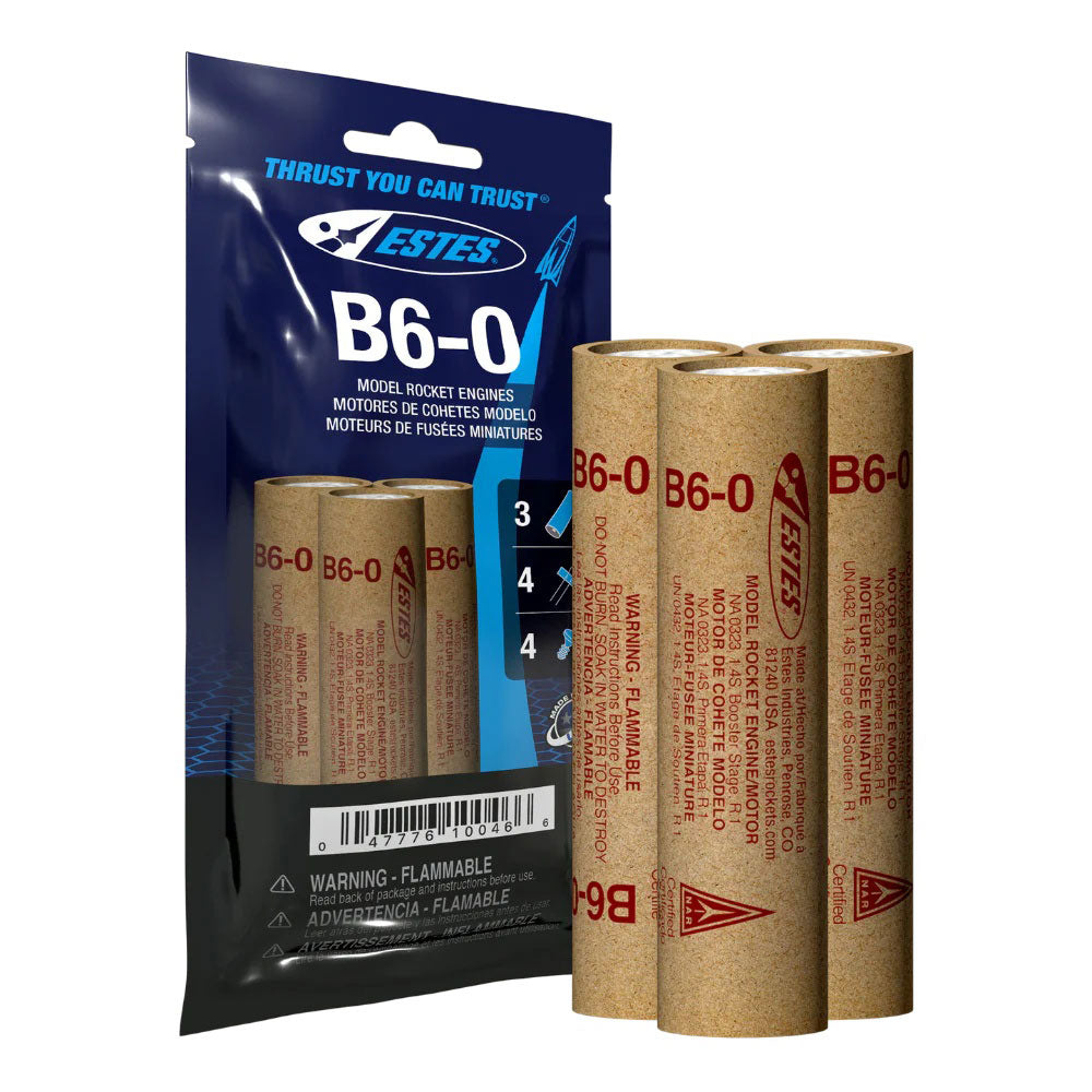 B6-0 Model Rocket Engines (3pk)