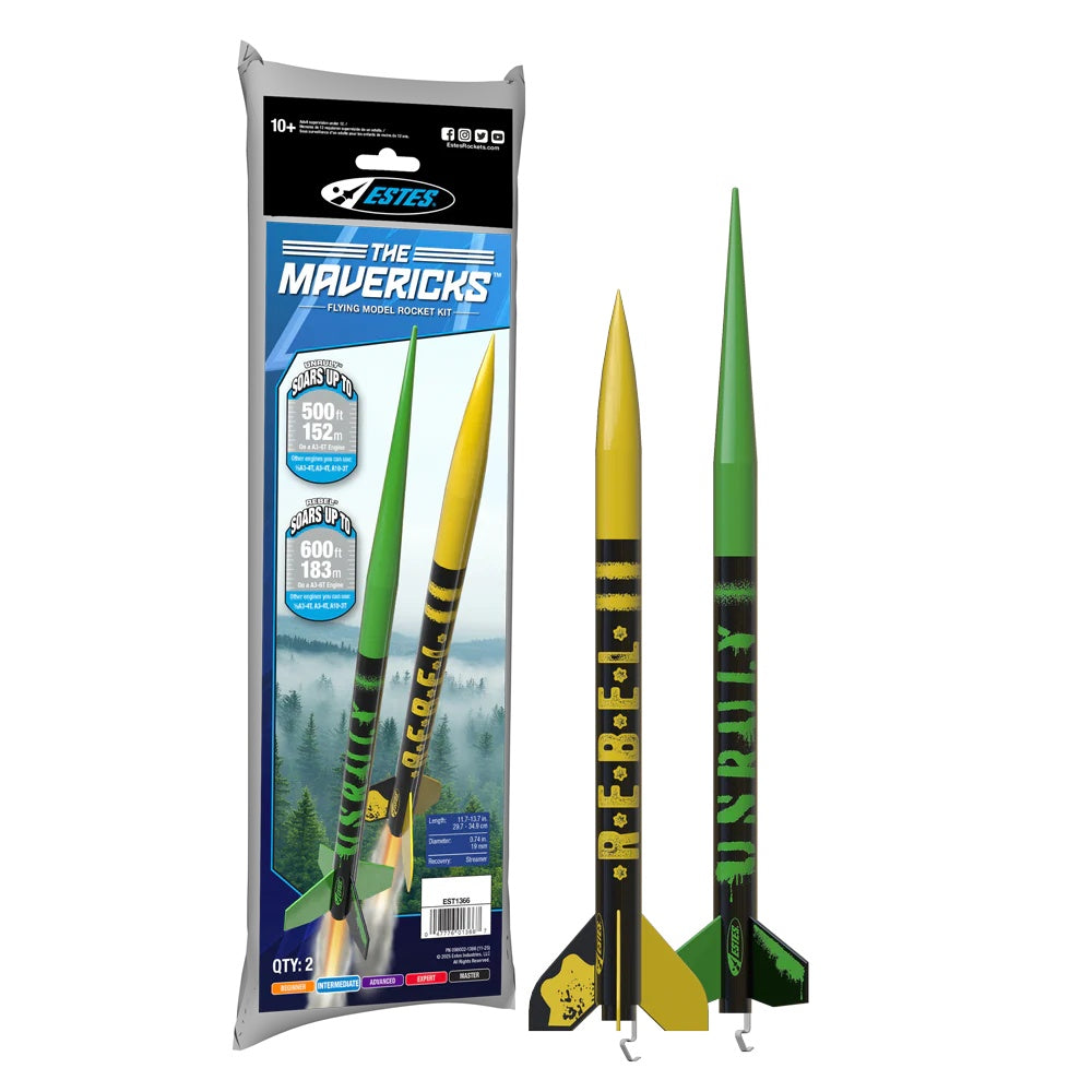 The Mavericks Twin Pack Model Rocket Kit
