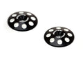 1/8 Black XL Wing Buttons 22mm (2)