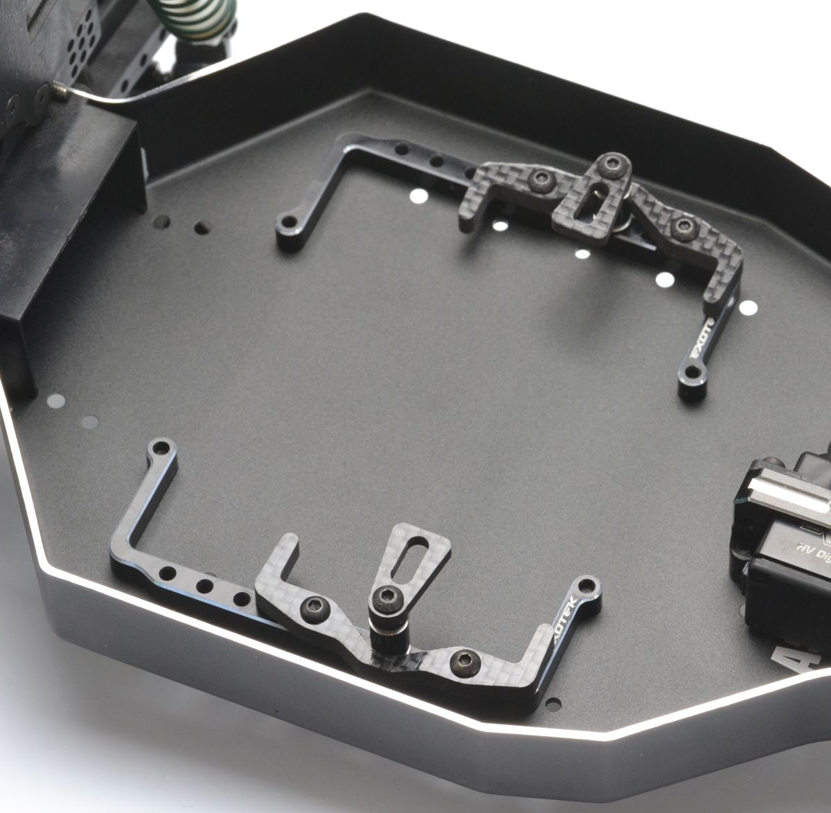 RC10 Shorty Pack Tray and Cups, 7075 and Carbon Fiber