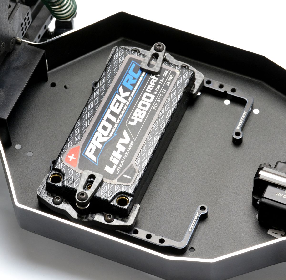 RC10 Shorty Pack Tray and Cups, 7075 and Carbon Fiber