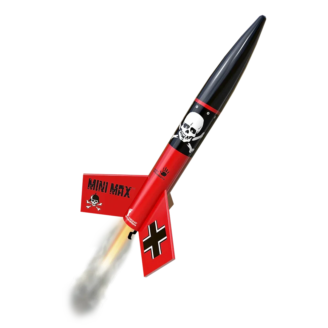 Estes Rockets - Mini Der Red Max™ Launch Set Rocket-Building Kit, Intermediate Mini Flying-Rocket-Model Kit for Ages 10+
