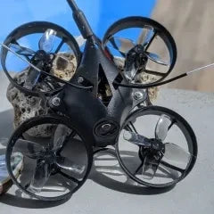HQProp - Micro Whoop Prop 31MMX4 (2CW+2CCW)-Poly Carbonate-1MM Shaft - Clear Grey