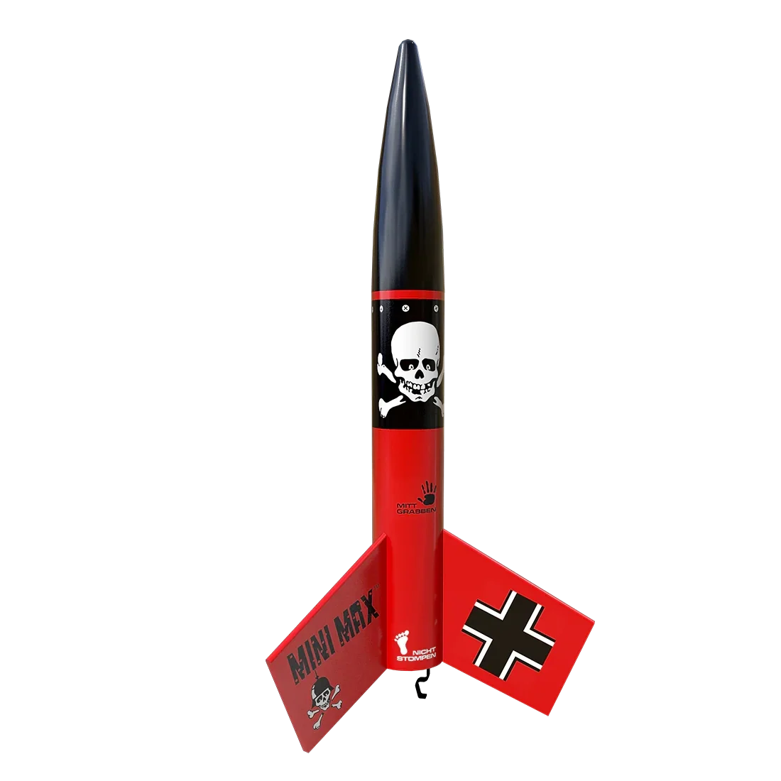Estes Rockets - Mini Der Red Max™ Launch Set Rocket-Building Kit, Intermediate Mini Flying-Rocket-Model Kit for Ages 10+