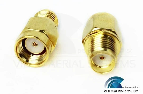 Video Aerial Systems (VAS) - RP-SMA Female to SMA Male Adapter 2 Pack