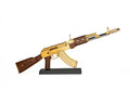 1/3 Scale Die Cast AK47 Model Rifle, Gold