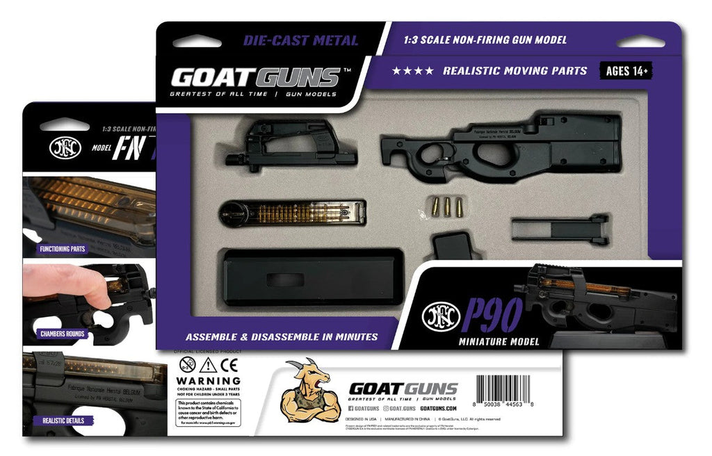 1/3 Scale Die Cast FN Herstal P90 Model Submachine Gun