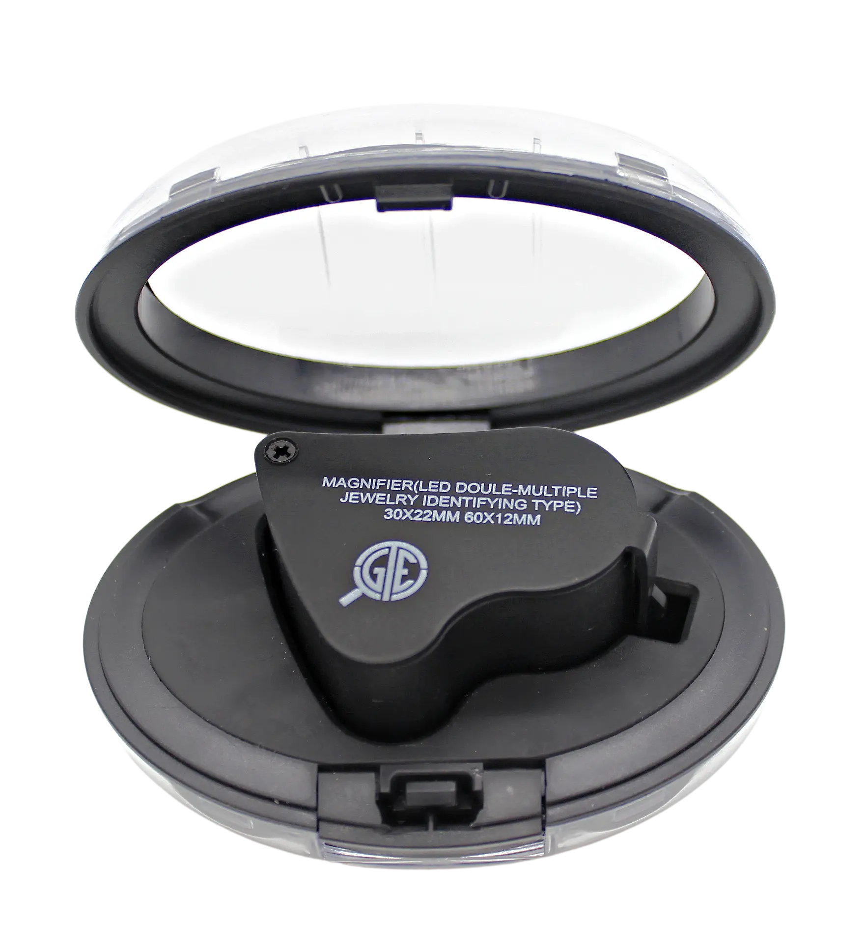 GTE 30X 60X Illuminated Jewelers Eye Loupe Foldable Magnifier Bright LED Light