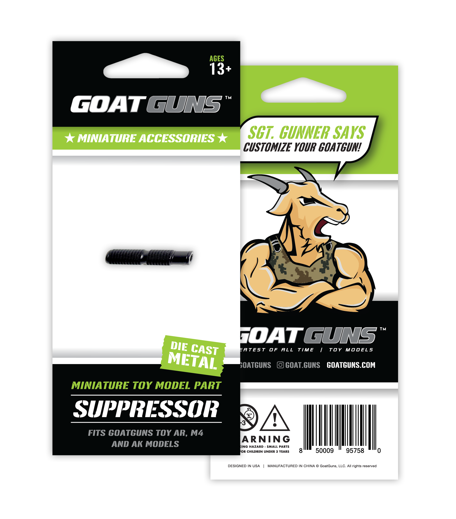 Mini Suppressor, for AR15 Models