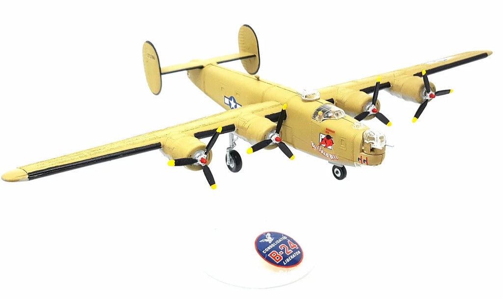 1:92 B-24J Liberator Bomber "Buffalo Bill" with Swivel Stand Plastic Model Kit
