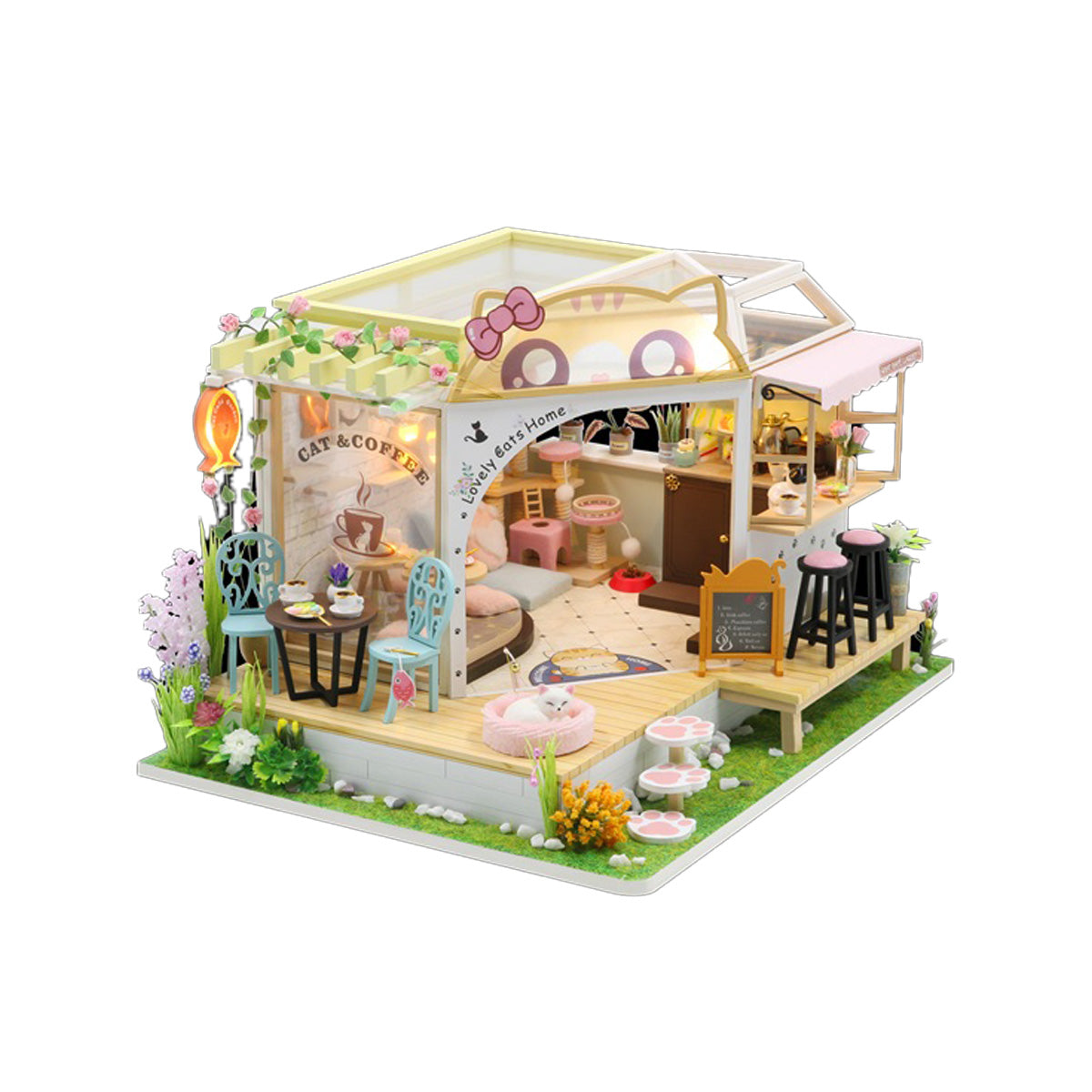 Cat Cafe Garden with dust cover