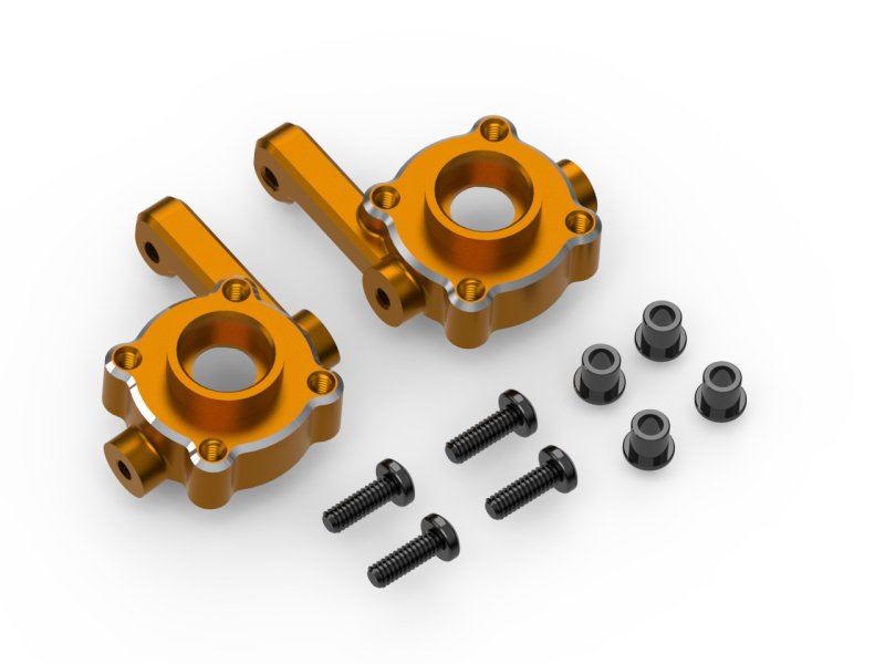 Aluminum Steering Spindle Set (Orange), for Venture18