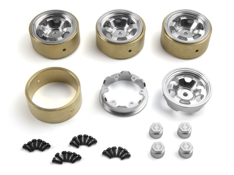 CL-6 Aluminum Wheel 1.2in (Silver/4pcs), Fits Venture18