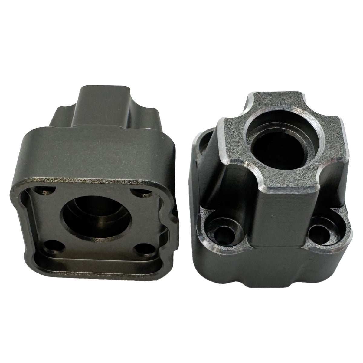 Aluminum Rear Hub Set (Gunmetal/2pcs)