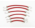 1/10 Scale Bungee Cord Set, Black and Red (6pcs)