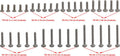 M1.4 Round Head Screw Set 35 Pieces SCX 24