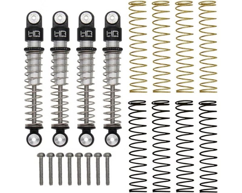 Aluminum Threaded Long Travel Shocks, for Axial SCX24