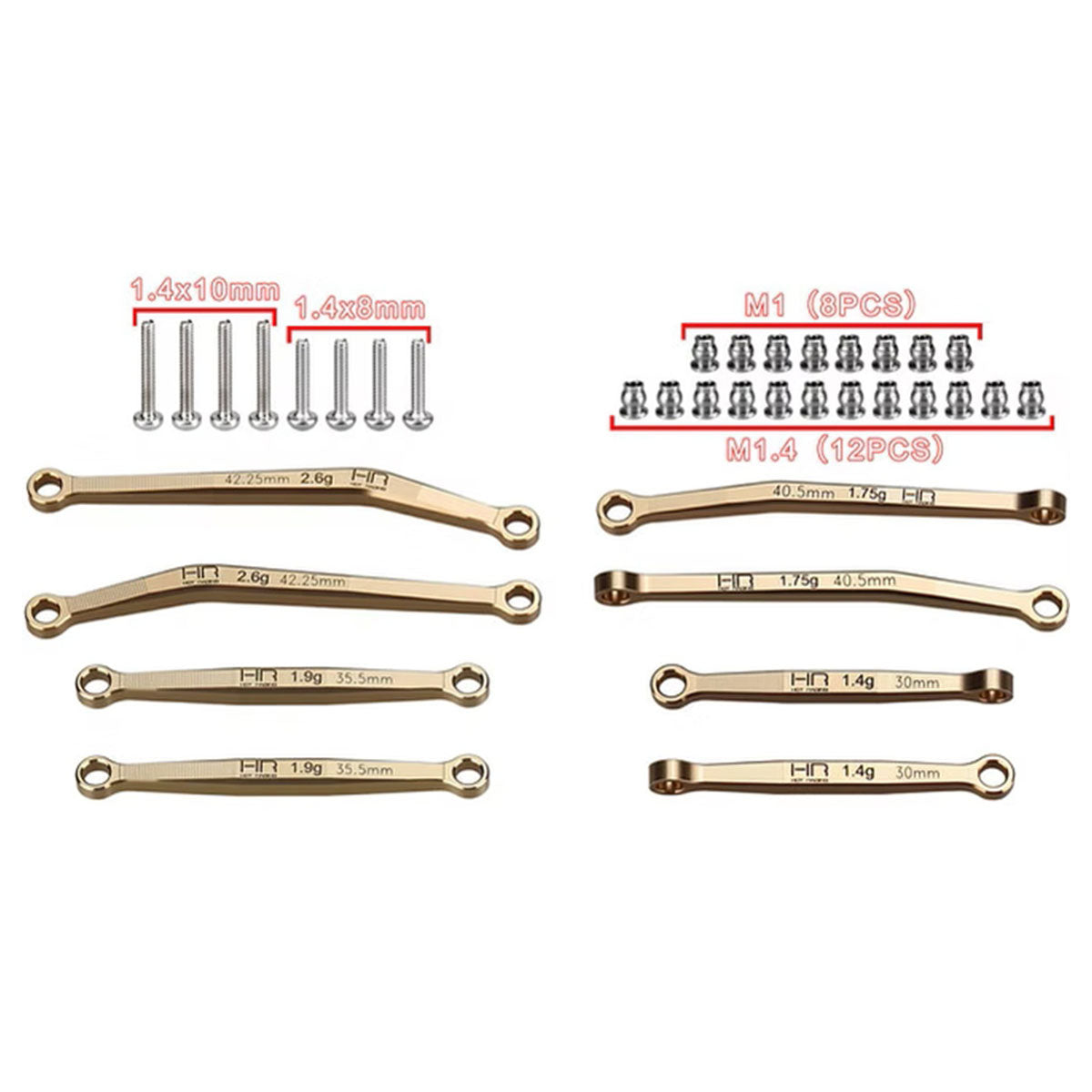 No Flex Upgrade Brass Link Set, SCX30