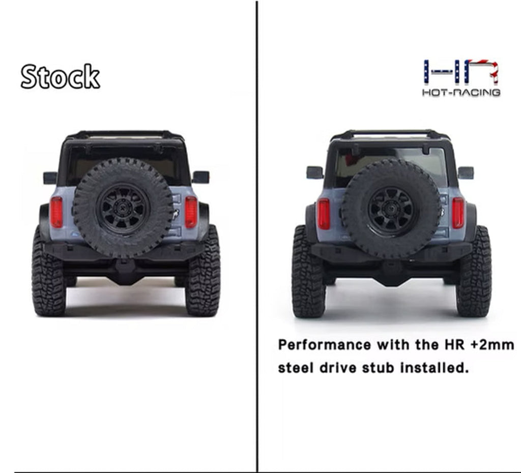 '+2mm Steel Drive Stub, SCX30