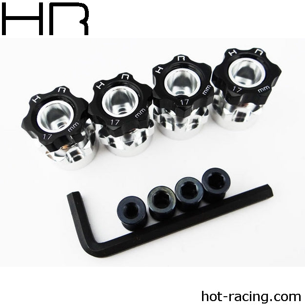 Hex Hub Adapters, 12mm to 17mm w/ 6mm Offset