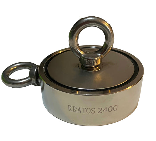 Kratos 2400 Double Sided Neodymium Combo Magnet Fishing Kit – Metal  Detecting Stuff