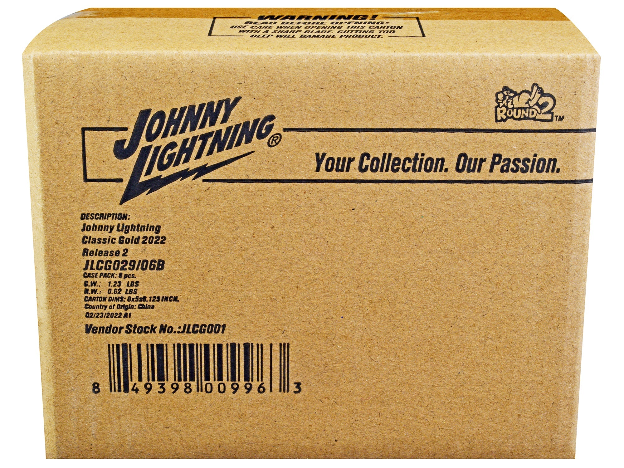 "Classic Gold Collection" 2022 Set B of 6 Cars Release 2 1/64 Diecast Model Cars by Johnny Lightning
