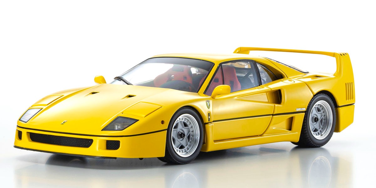 1/18 FERRARI F40 (YELLOW) Diecast Model