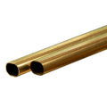 Brass Oval Tube (Small): 0.014" Wall x 12" Long