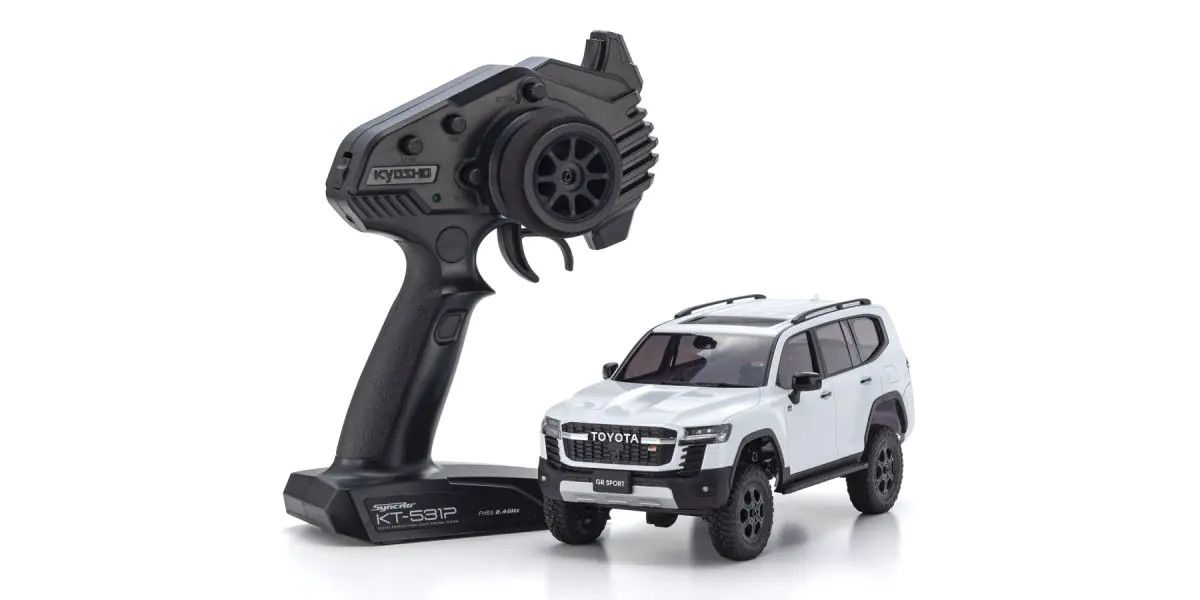 Mini-Z 4x4 Toyota Land Cruiser 300 GR Sport MX-01 Readyset, Precious White Pearl