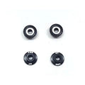 M4 Large 11mm Flange, Black (4pcs)