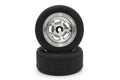 Vintage TC Tire, Medium Compound, Mounted on Chrome Plated Rostyle Wheels for FZ02, 2pcs)