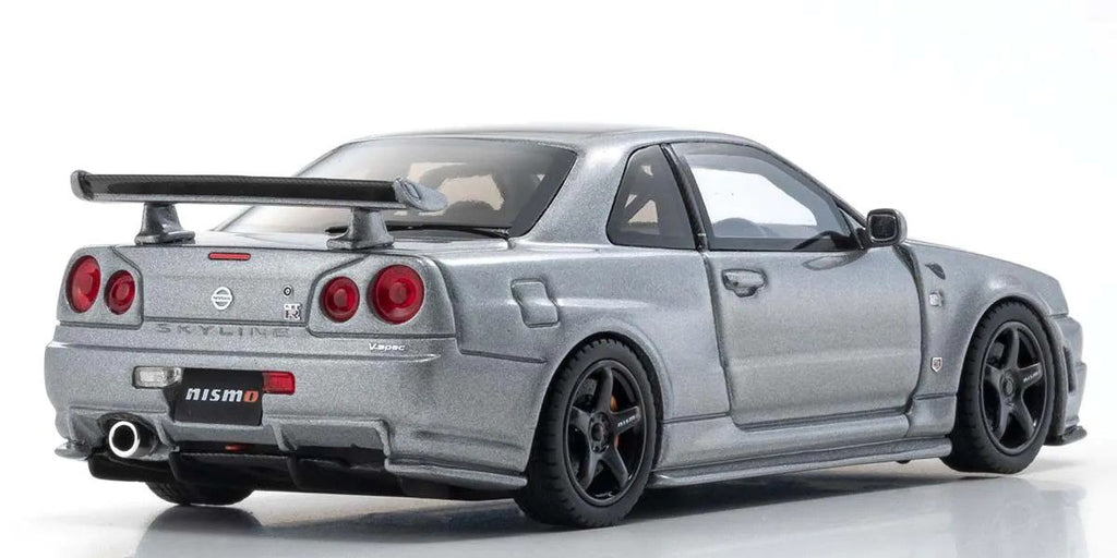 1/43 Scale Nissan Skyline GT-R R34 NISMO Grand Touring Diecast Car (Gray)