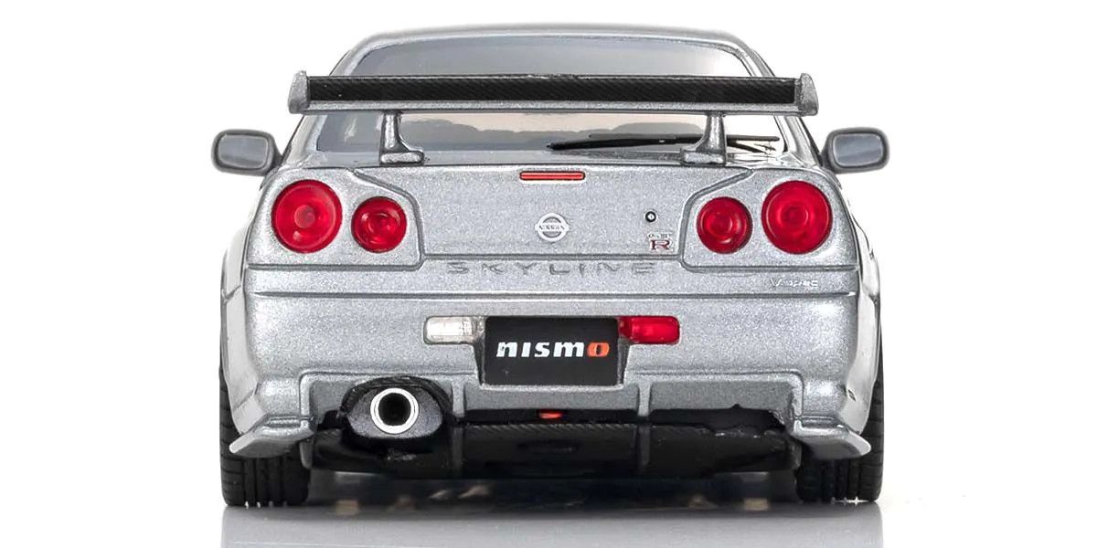 1/43 Scale Nissan Skyline GT-R R34 NISMO Grand Touring Diecast Car (Gray)