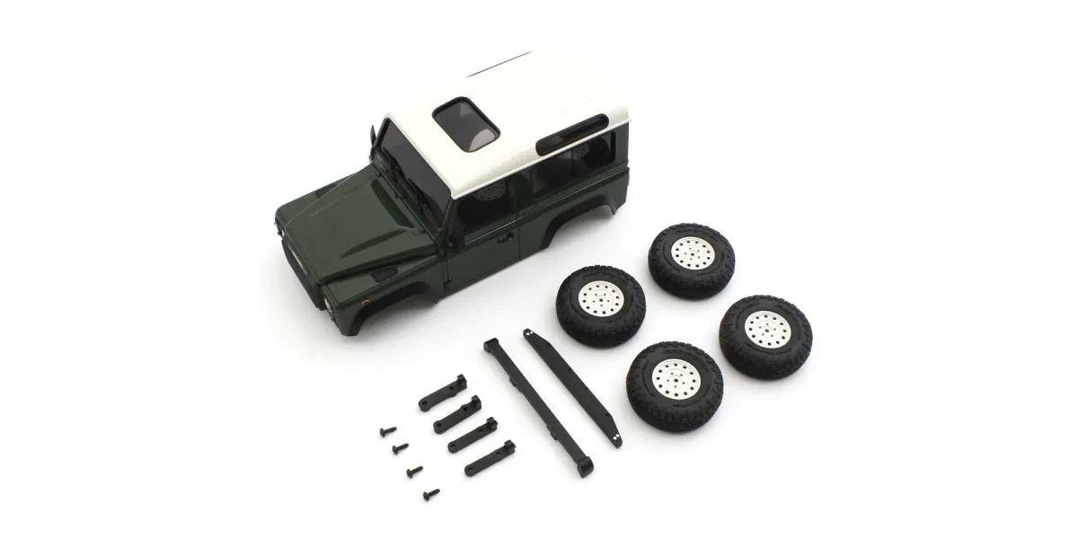 Kyosho - BS MX-01 Land Rover Defender 90 Coniston Green Body Set
