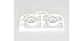 0 Offset White Narrow Wheels for Mini-Z RWD, 2 pc