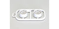 Kyosho - Multi Wheel II with Offset 2.0 White, RE30, 2 pieces